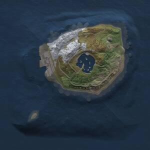 Thumbnail Rust Map: Procedural Map, Size: 1250, Seed: 394202276, 3 Monuments