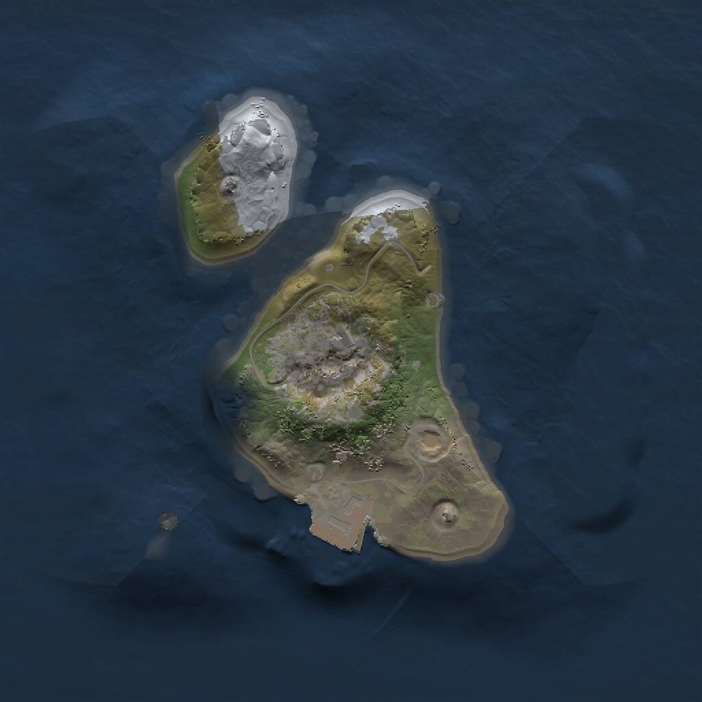 Rust Map: Procedural Map, Size: 1500, Seed: 251641568, 1 Monuments