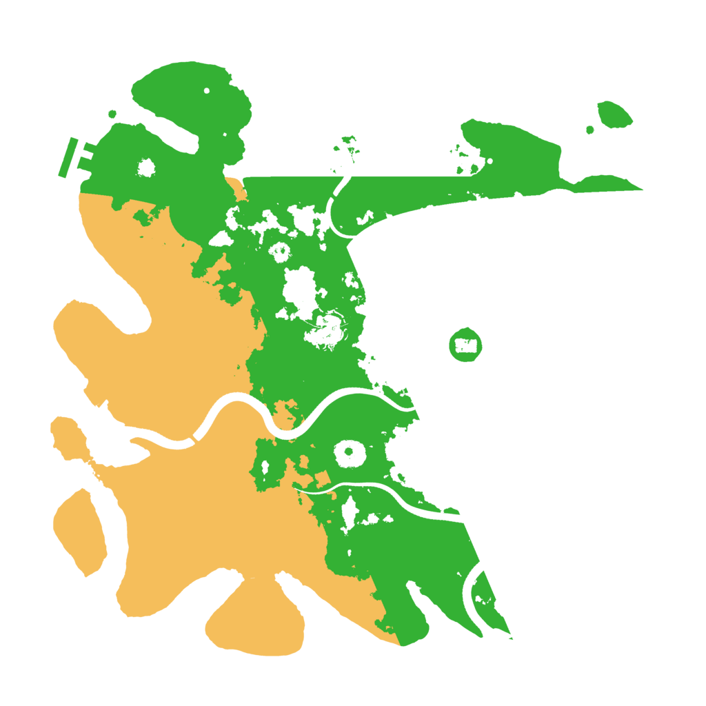 Biome Rust Map: Procedural Map, Size: 3500, Seed: 69410605