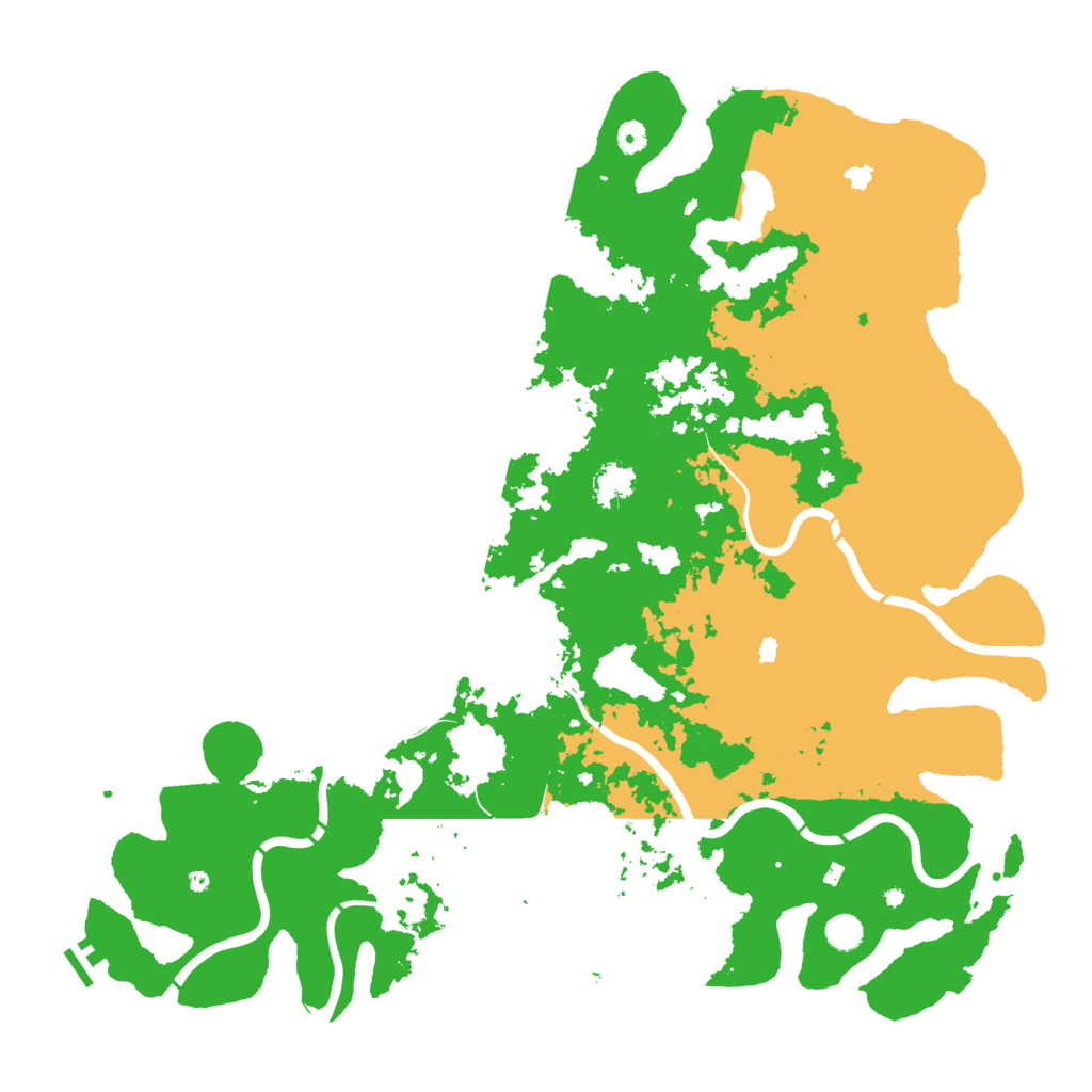Biome Rust Map: Procedural Map, Size: 5200, Seed: 2003718260
