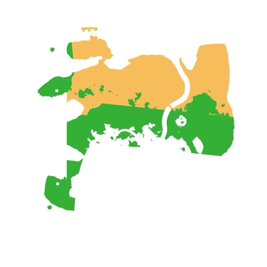 Biome Rust Map: Procedural Map, Size: 2500, Seed: 864608830