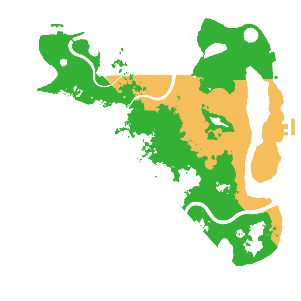 Biome Rust Map: Procedural Map, Size: 3600, Seed: 1054371176