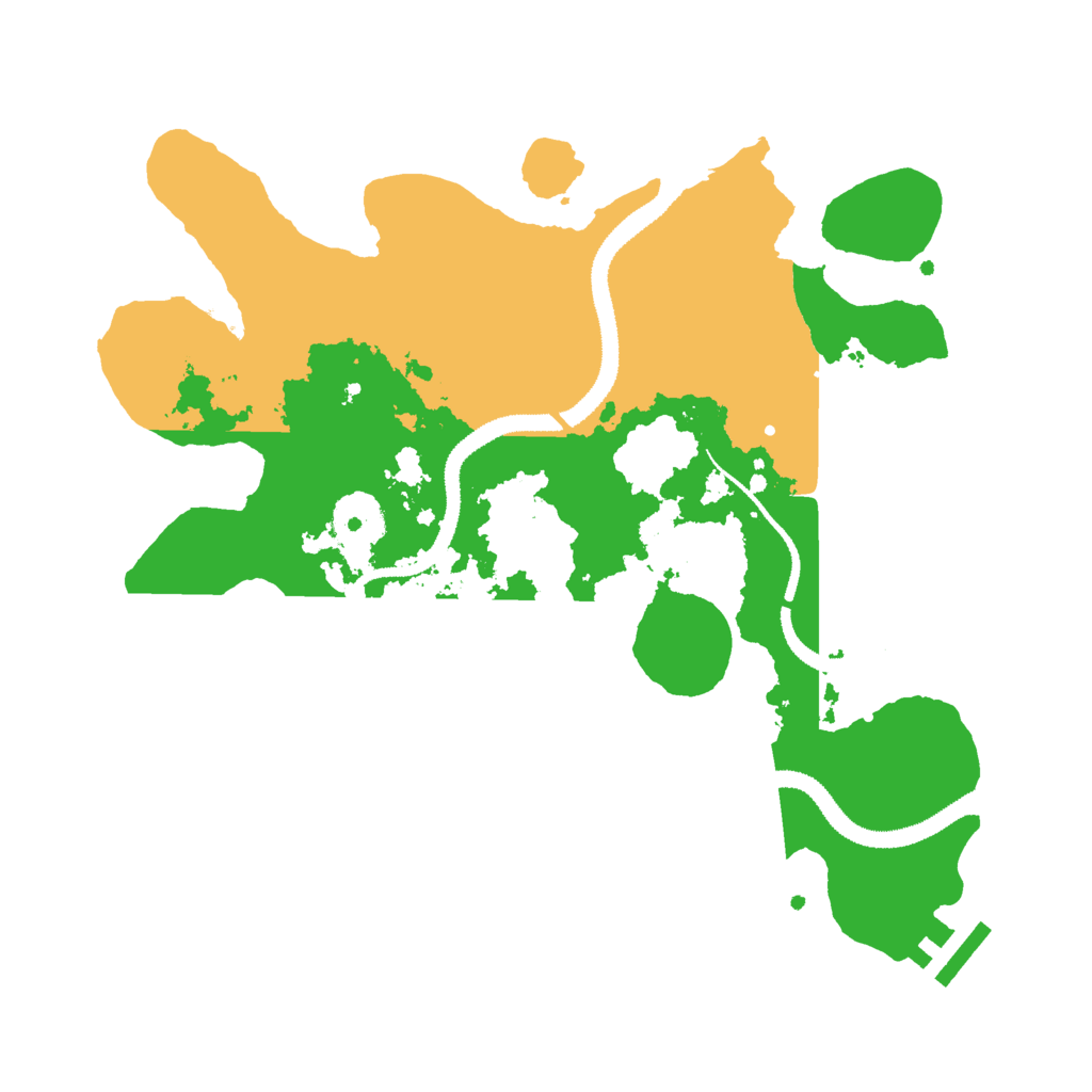 Biome Rust Map: Procedural Map, Size: 3000, Seed: 822085225