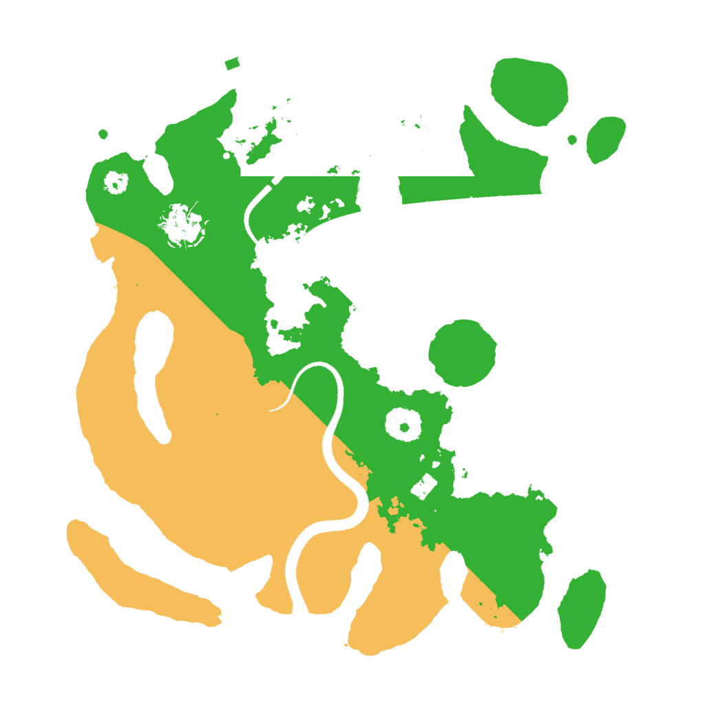 Biome Rust Map: Procedural Map, Size: 3000, Seed: 42424242