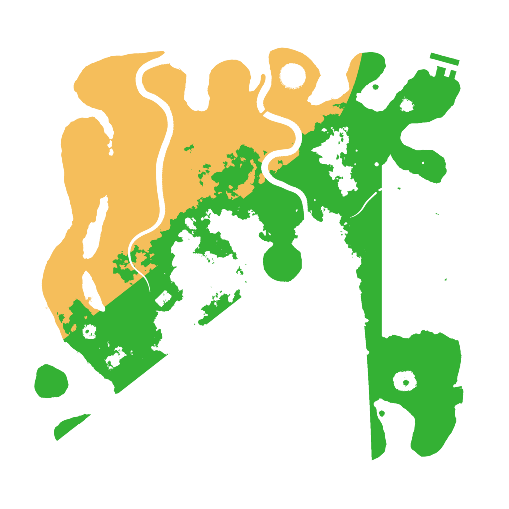 Biome Rust Map: Procedural Map, Size: 3500, Seed: 290411