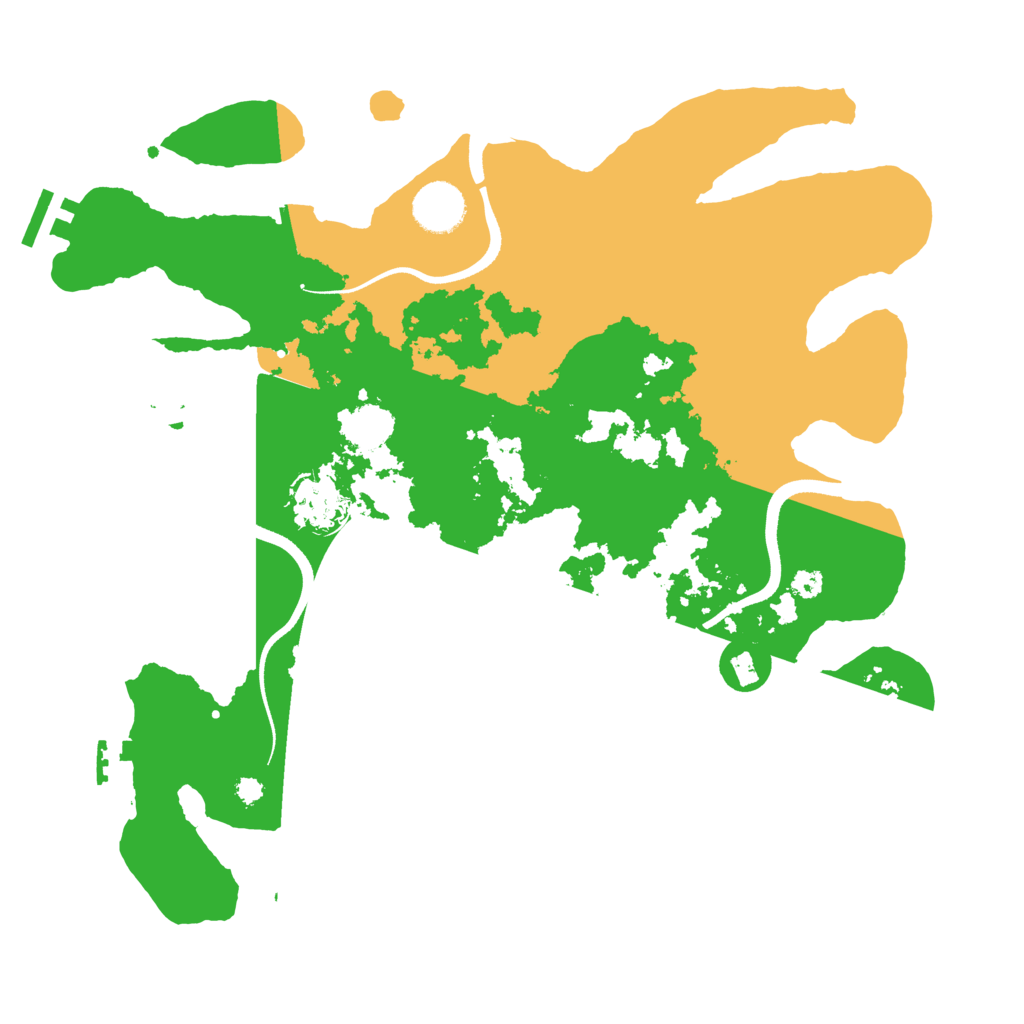 Biome Rust Map: Procedural Map, Size: 3500, Seed: 6394