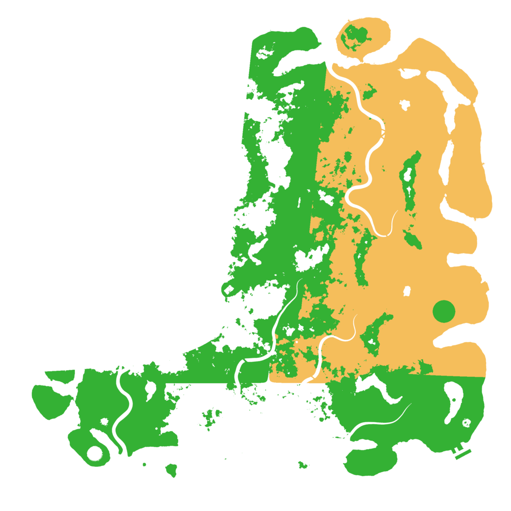 Biome Rust Map: Procedural Map, Size: 6000, Seed: 1916926485