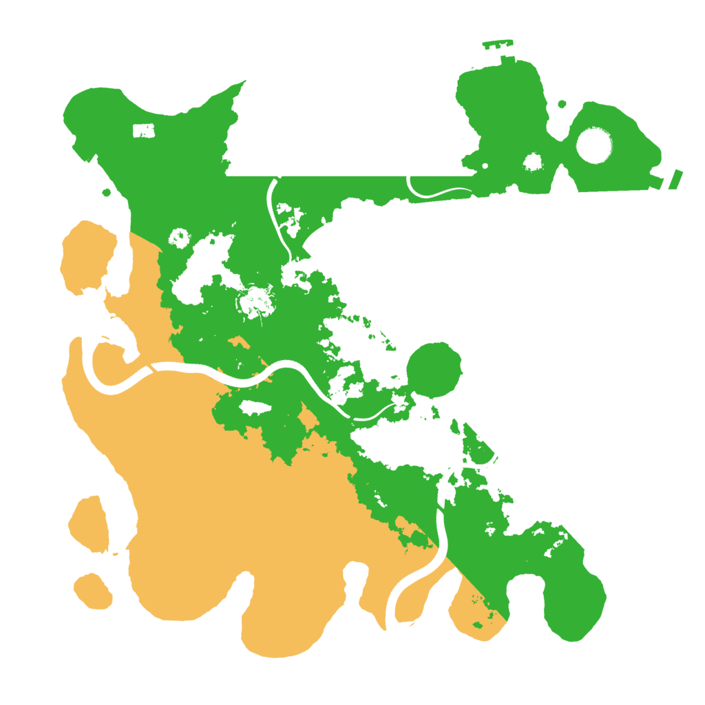Biome Rust Map: Procedural Map, Size: 3500, Seed: 6541684