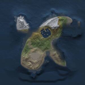 Thumbnail Rust Map: Procedural Map, Size: 1337, Seed: 160934937, 3 Monuments