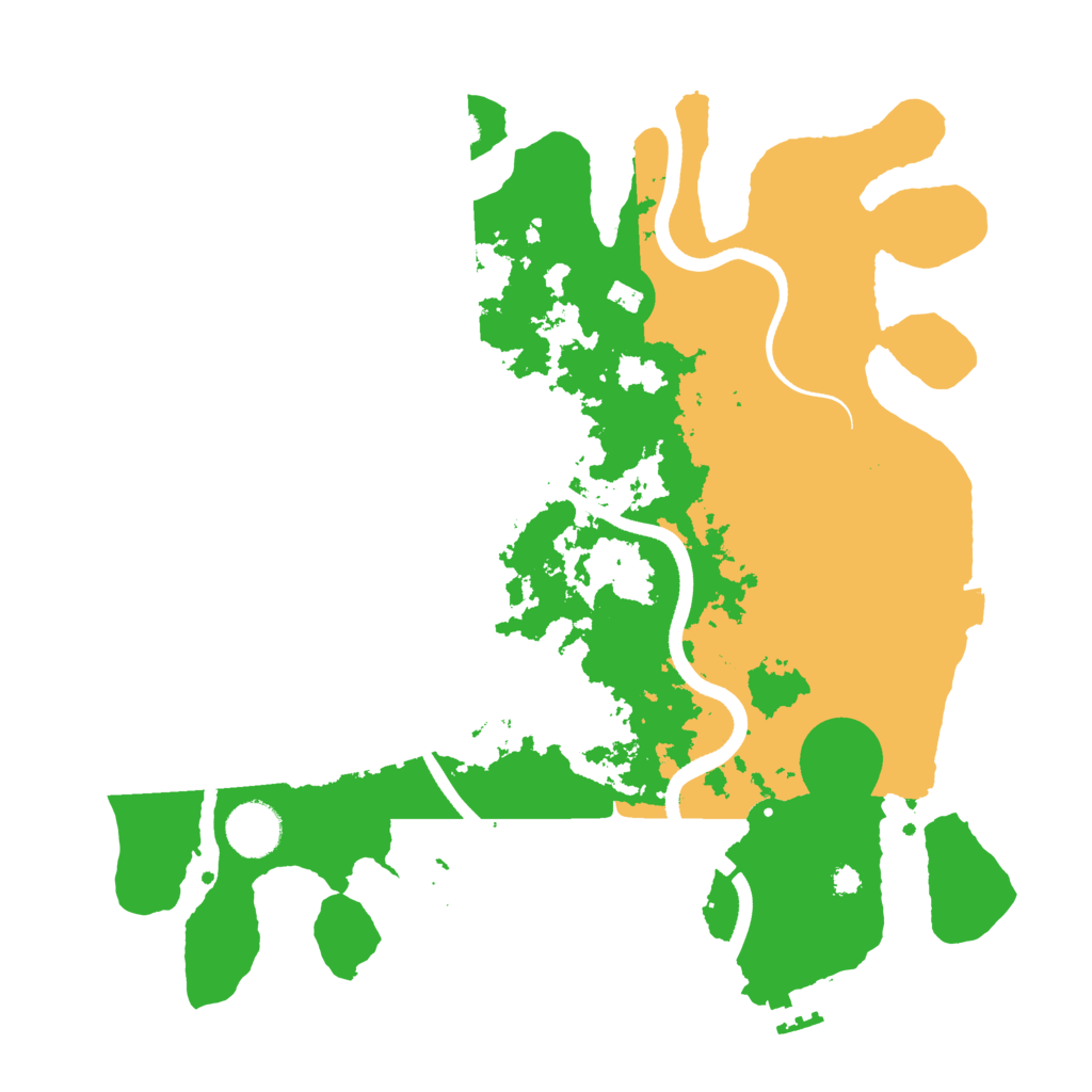Biome Rust Map: Procedural Map, Size: 3500, Seed: 1625584142
