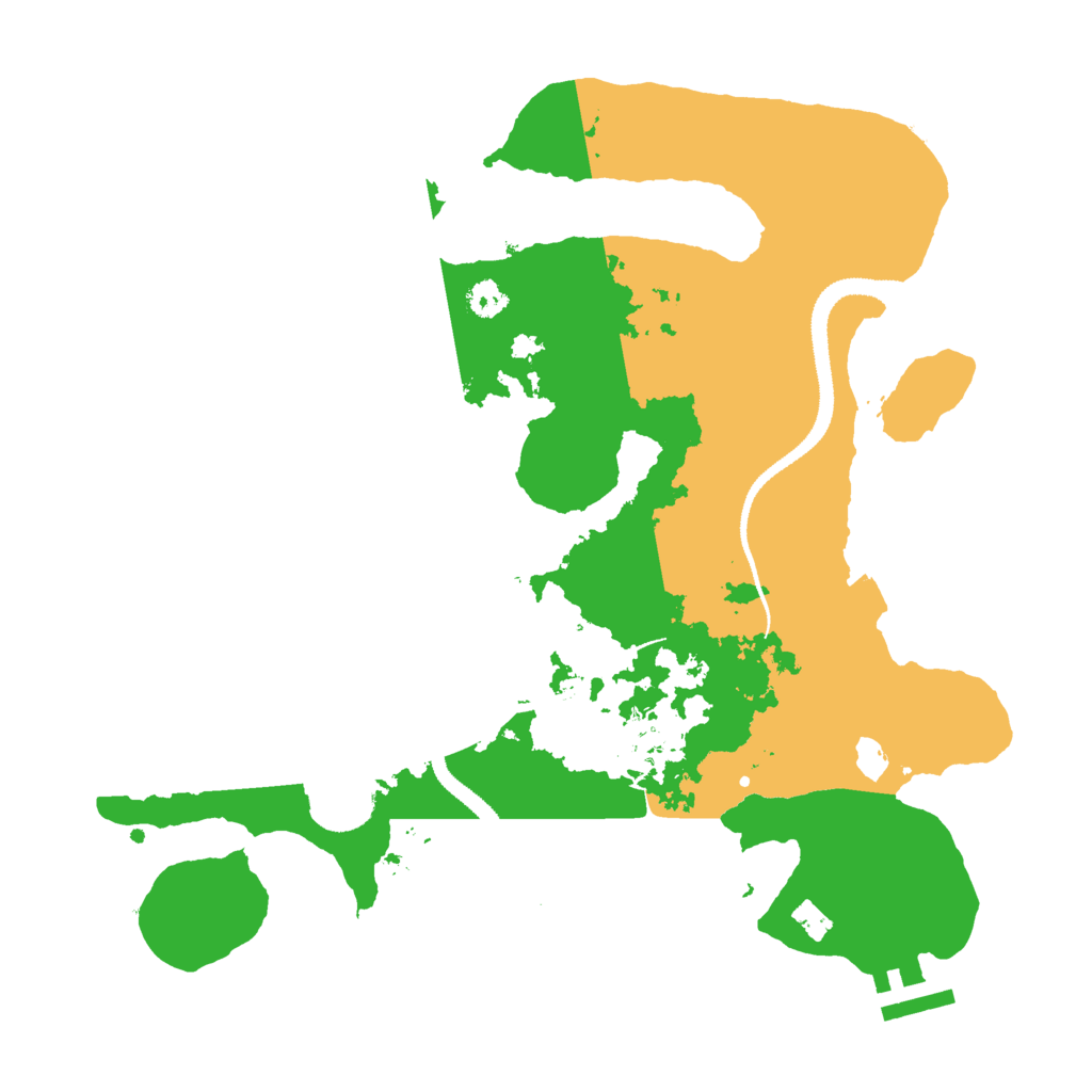 Biome Rust Map: Procedural Map, Size: 3000, Seed: 101332470