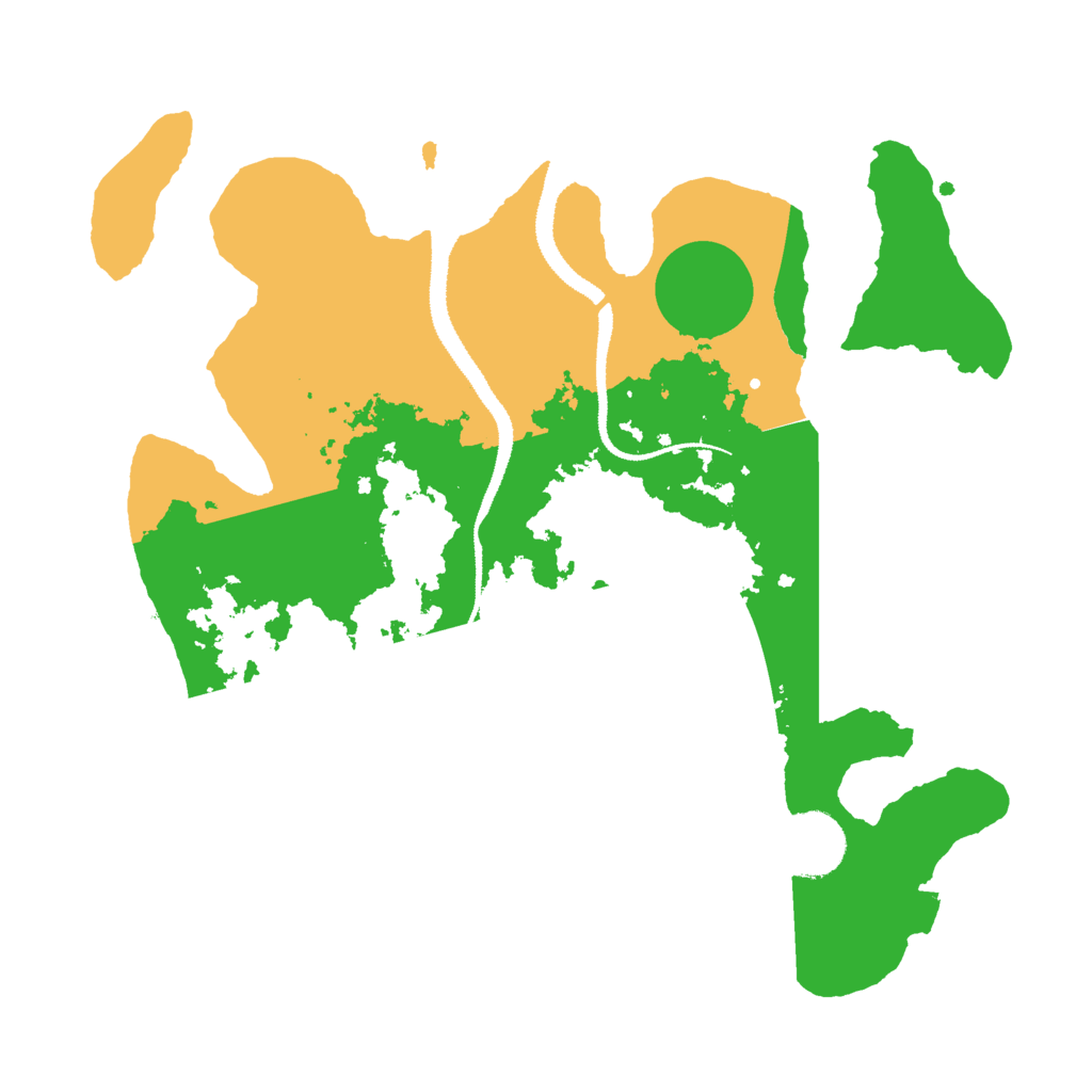 Biome Rust Map: Procedural Map, Size: 3000, Seed: 13891