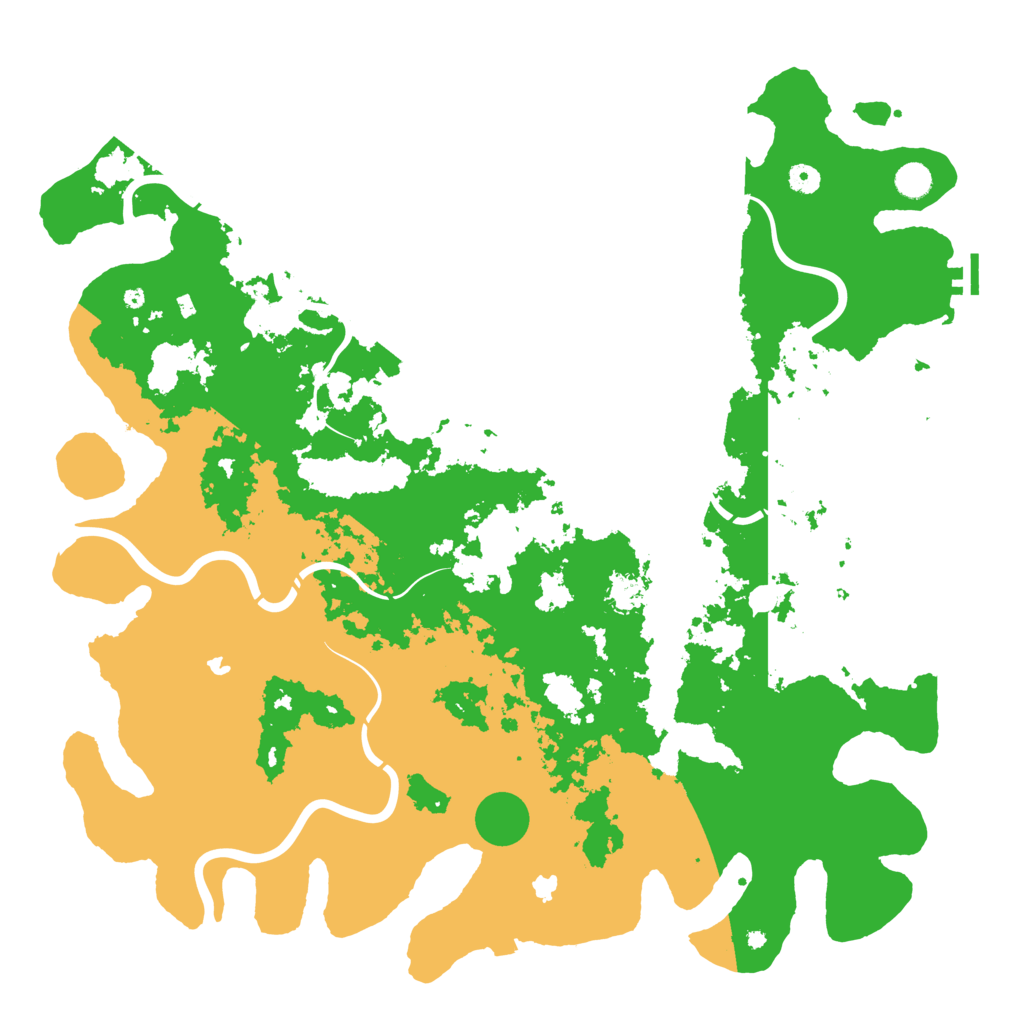 Biome Rust Map: Procedural Map, Size: 5000, Seed: 8290547