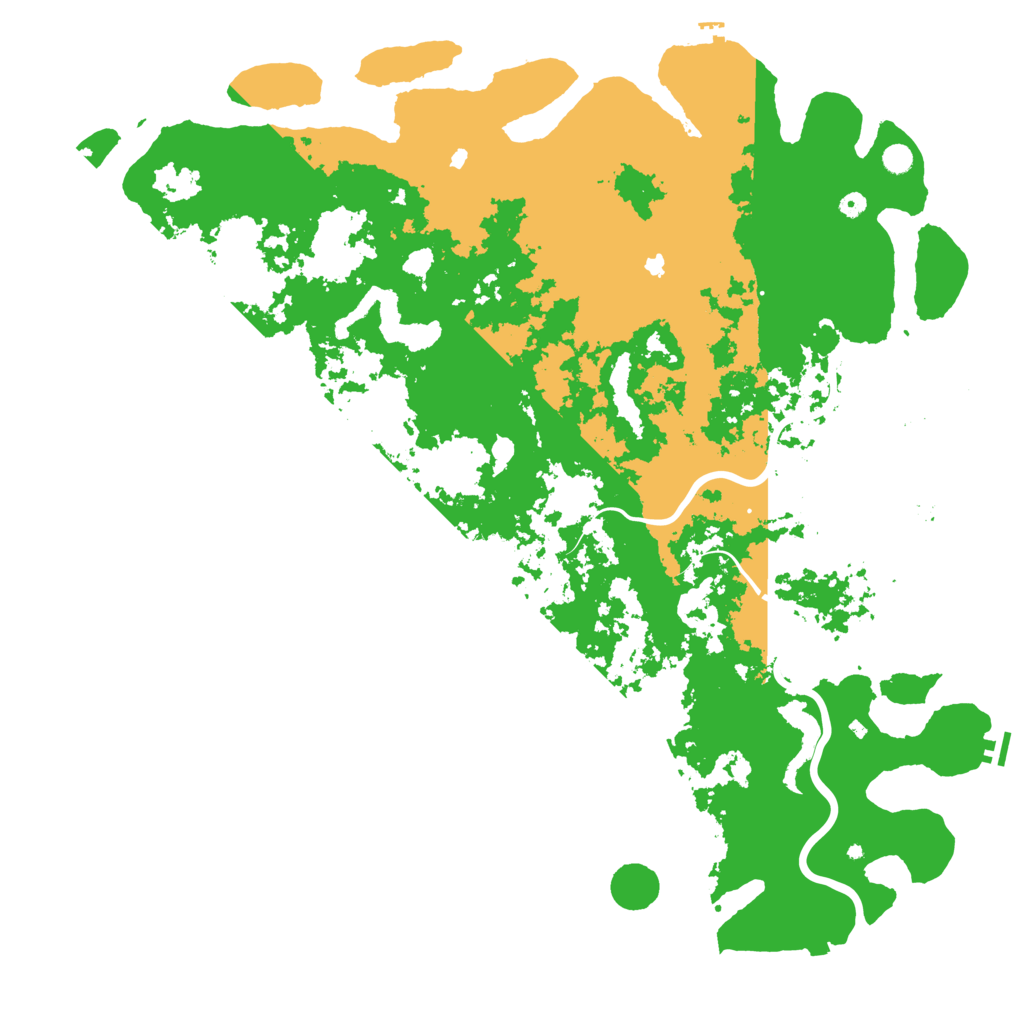 Biome Rust Map: Procedural Map, Size: 6000, Seed: 196577216
