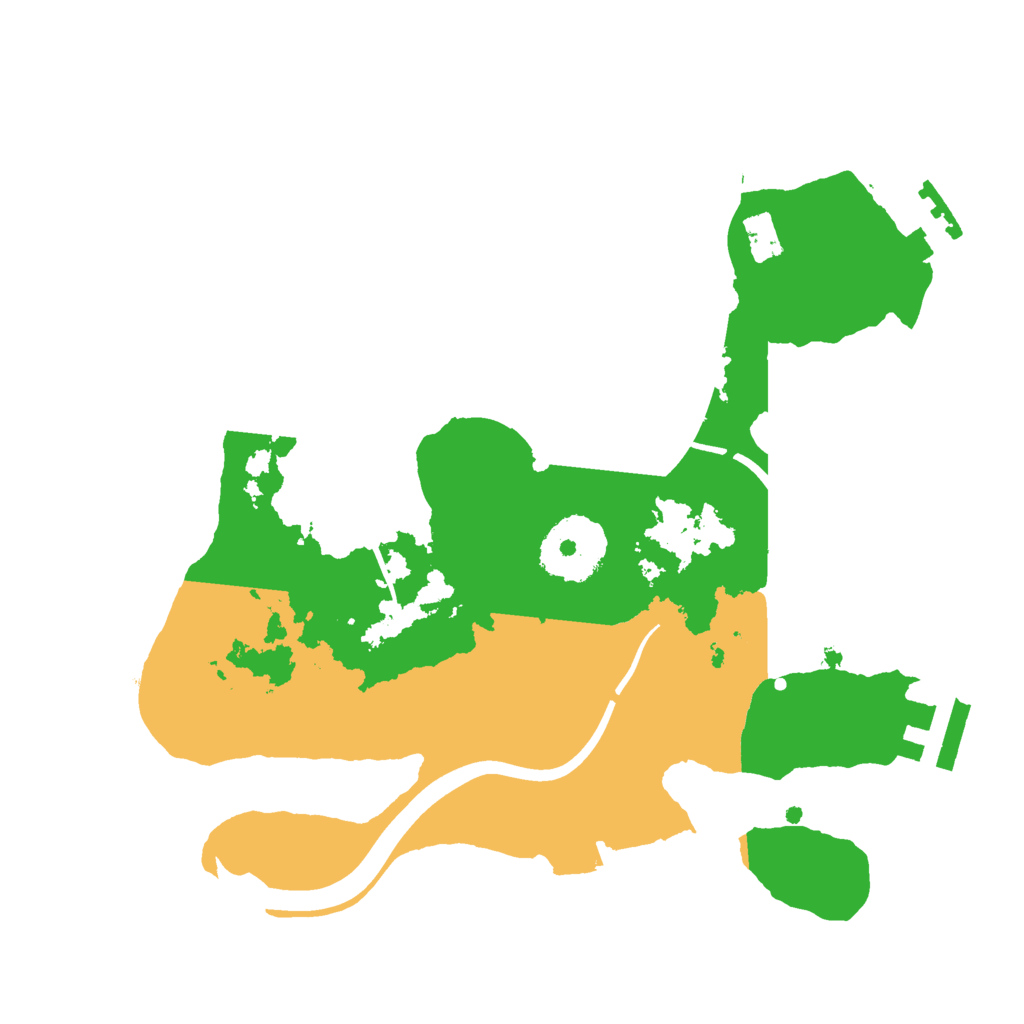 Biome Rust Map: Procedural Map, Size: 2400, Seed: 564