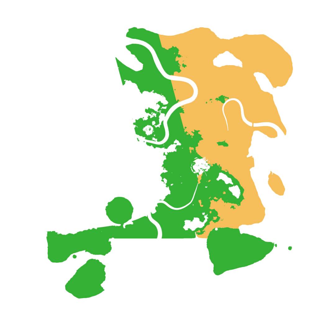 Biome Rust Map: Procedural Map, Size: 3300, Seed: 91442023