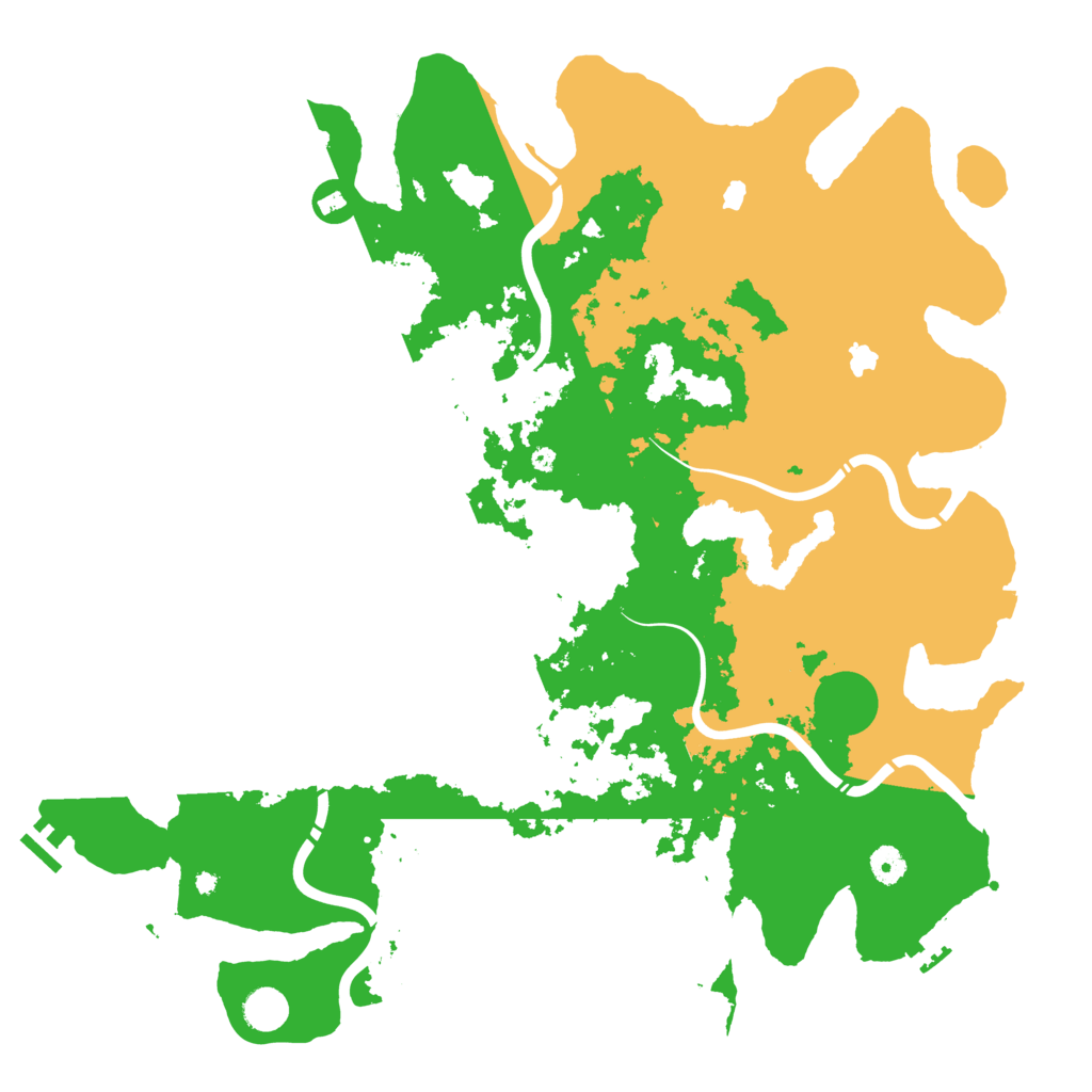 Biome Rust Map: Procedural Map, Size: 4500, Seed: 1522791557