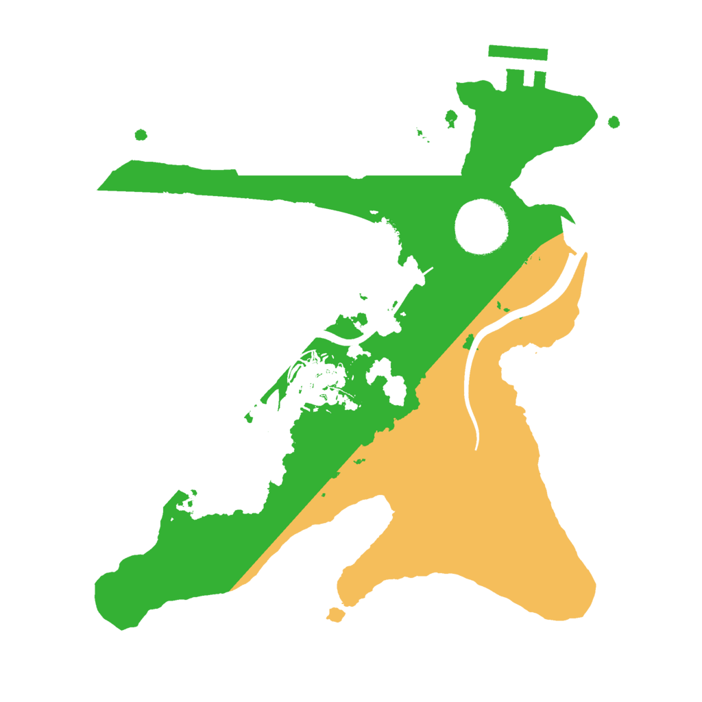 Biome Rust Map: Procedural Map, Size: 2400, Seed: 1012814499