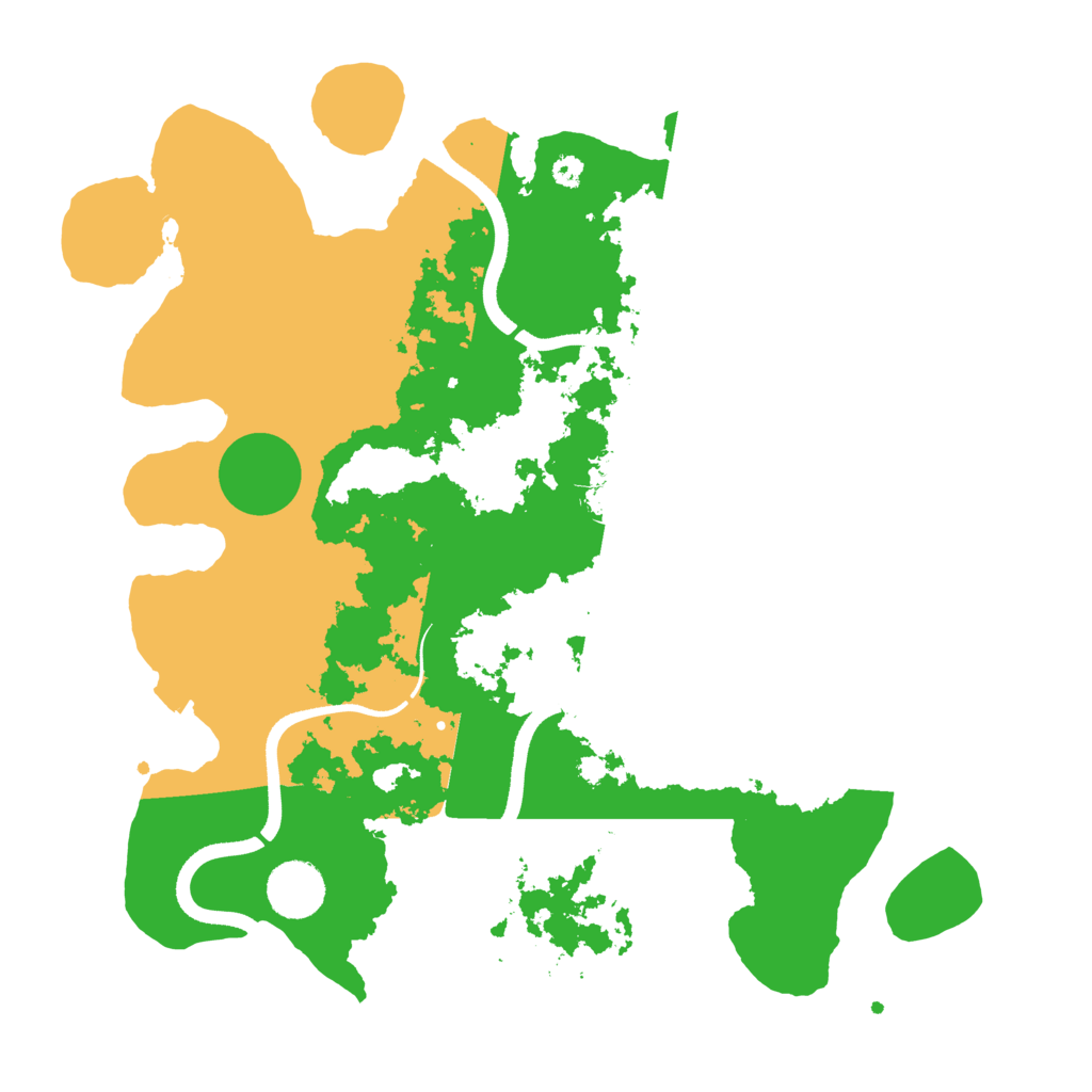 Biome Rust Map: Procedural Map, Size: 3499, Seed: 8000