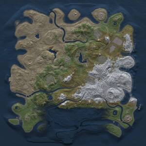 Thumbnail Rust Map: Procedural Map, Size: 4250, Seed: 583552972, 16 Monuments