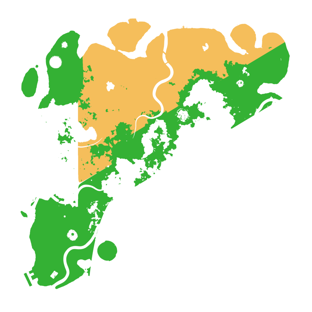 Biome Rust Map: Procedural Map, Size: 4500, Seed: 1161978