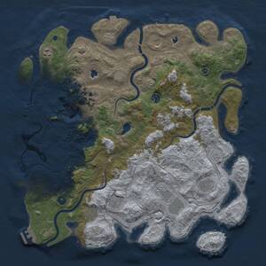 Thumbnail Rust Map: Procedural Map, Size: 4500, Seed: 1161978, 16 Monuments