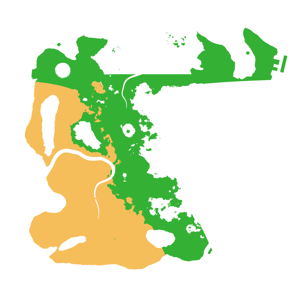 Biome Rust Map: Procedural Map, Size: 3500, Seed: 69545454