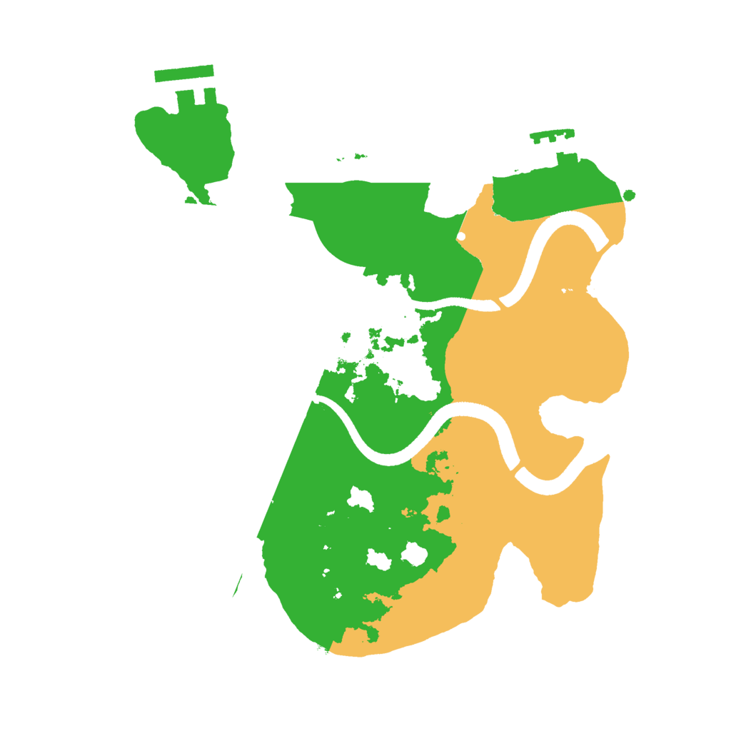 Biome Rust Map: Procedural Map, Size: 2501, Seed: 12345