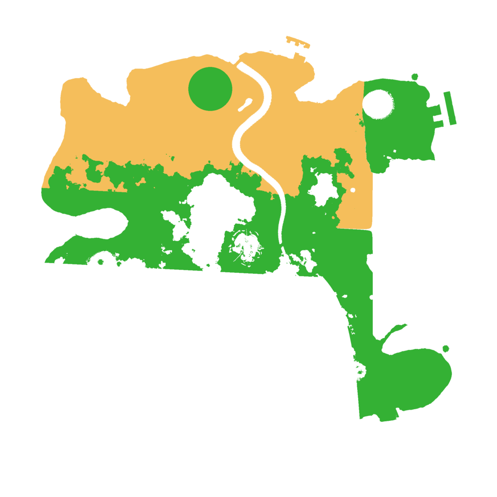 Biome Rust Map: Procedural Map, Size: 3000, Seed: 25577