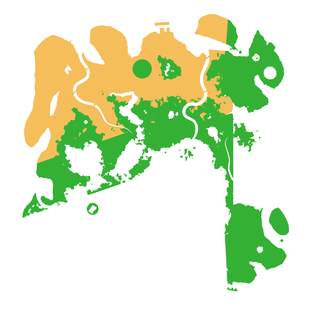 Biome Rust Map: Procedural Map, Size: 4300, Seed: 740164966