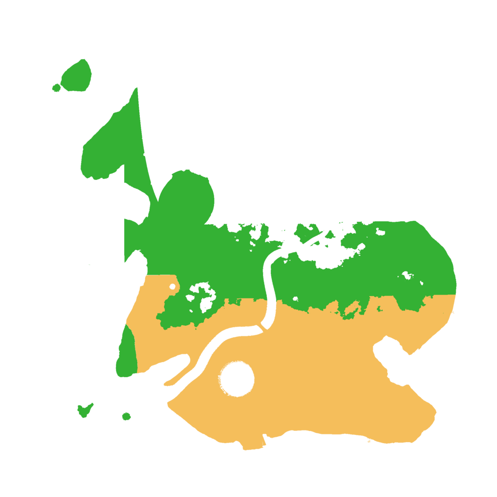 Biome Rust Map: Procedural Map, Size: 2500, Seed: 1499996015