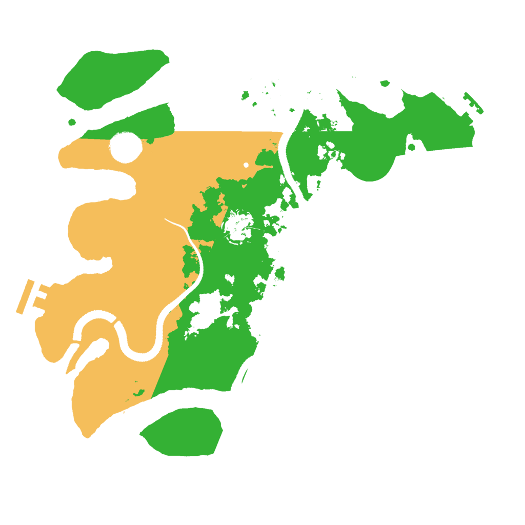 Biome Rust Map: Procedural Map, Size: 3000, Seed: 722548