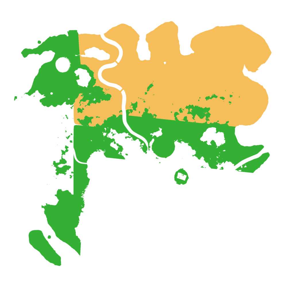 Biome Rust Map: Procedural Map, Size: 3500, Seed: 1349