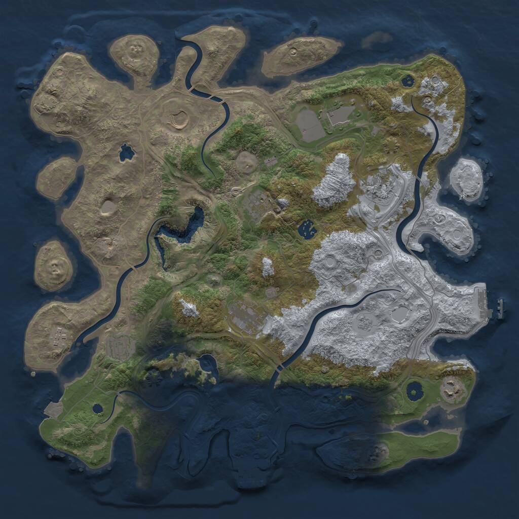 Rust Map: Procedural Map, Size: 4250, Seed: 25022026, 15 Monuments
