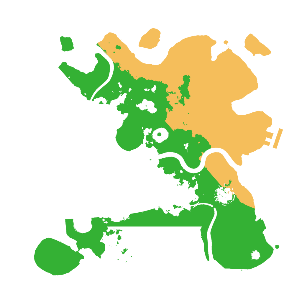 Biome Rust Map: Procedural Map, Size: 3000, Seed: 12983721