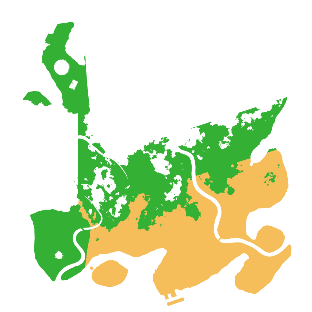 Biome Rust Map: Procedural Map, Size: 3600, Seed: 14081990