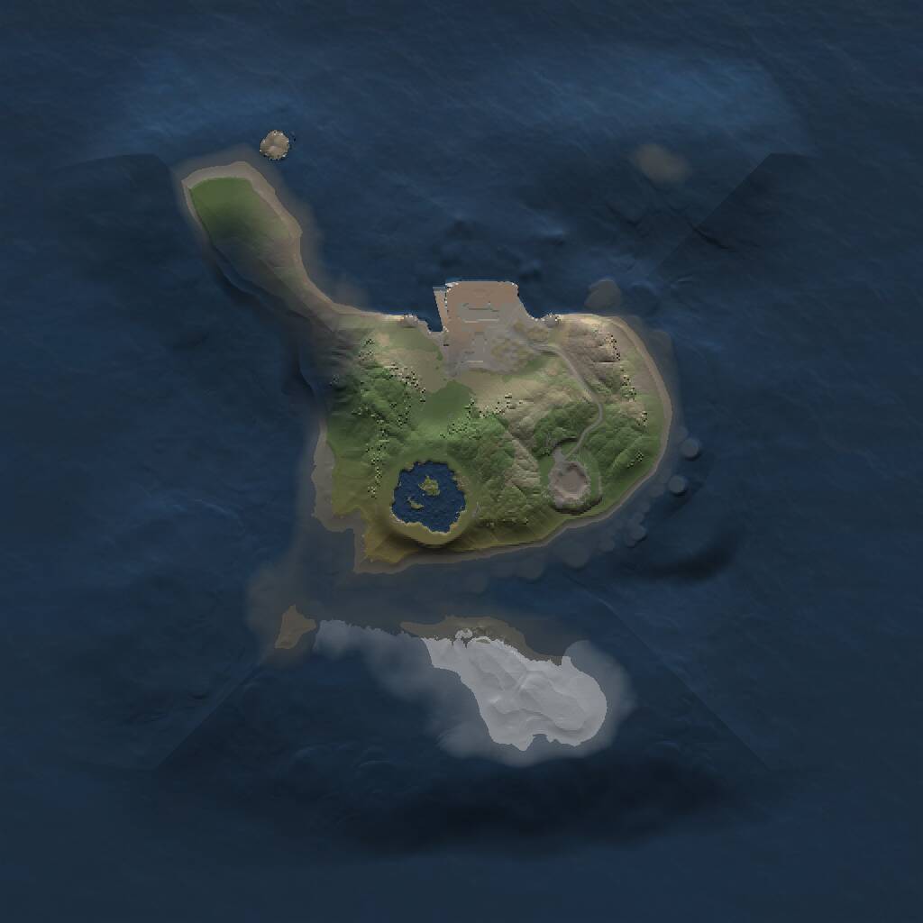 Rust Map: Procedural Map, Size: 1300, Seed: 627772842, 1 Monuments