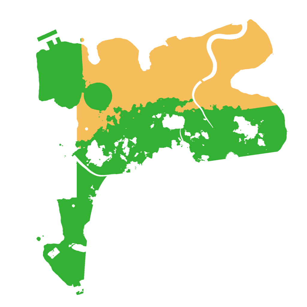 Biome Rust Map: Procedural Map, Size: 3000, Seed: 345622