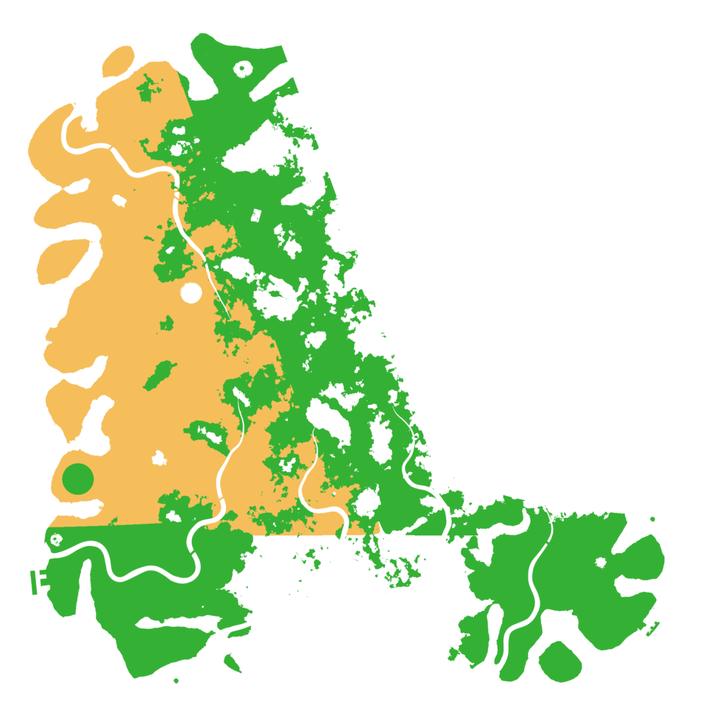 Biome Rust Map: Procedural Map, Size: 6000, Seed: 821690915