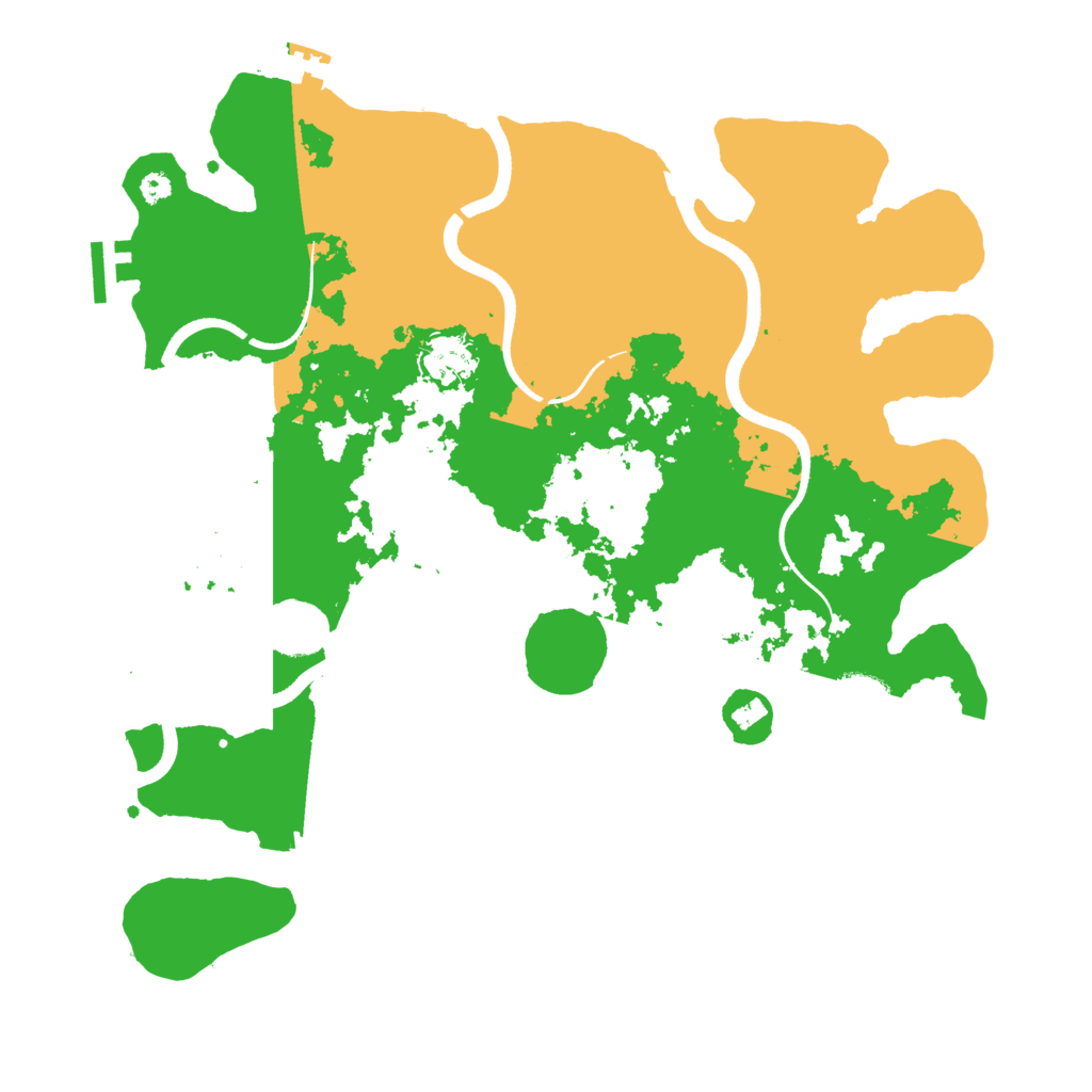 Biome Rust Map: Procedural Map, Size: 3600, Seed: 466387