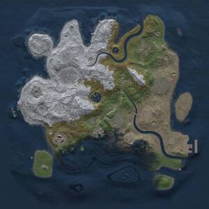 Thumbnail Rust Map: Procedural Map, Size: 3200, Seed: 197819781, 13 Monuments