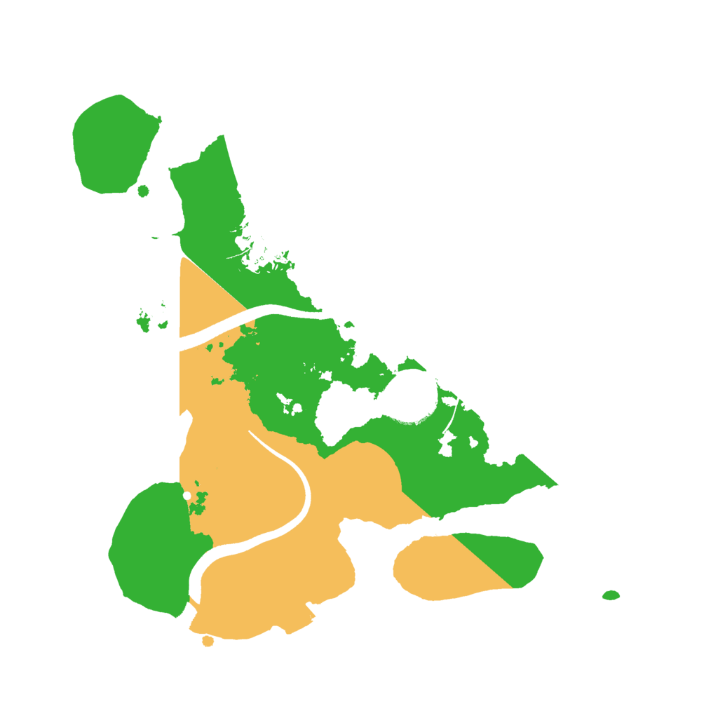 Biome Rust Map: Procedural Map, Size: 2500, Seed: 1608443722