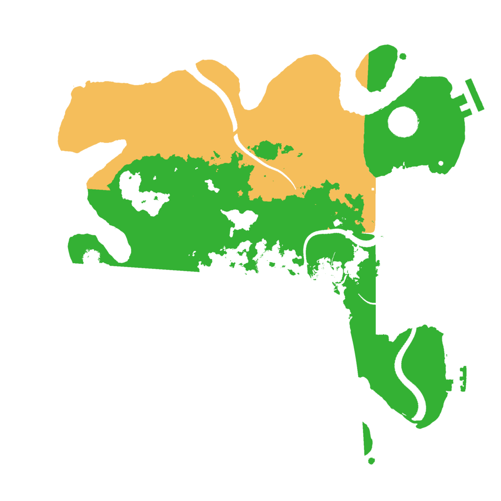 Biome Rust Map: Procedural Map, Size: 3000, Seed: 50321471