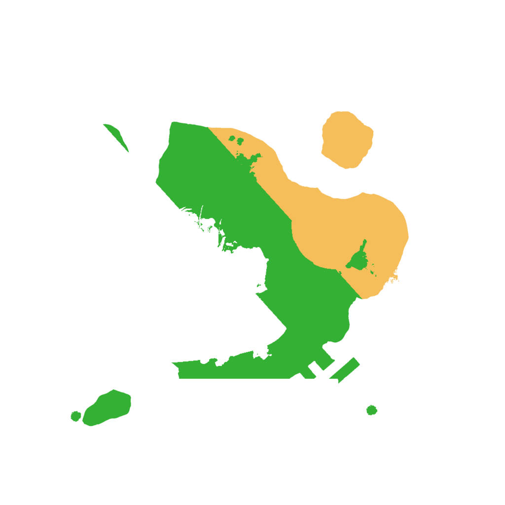 Biome Rust Map: Procedural Map, Size: 2000, Seed: 1093172074