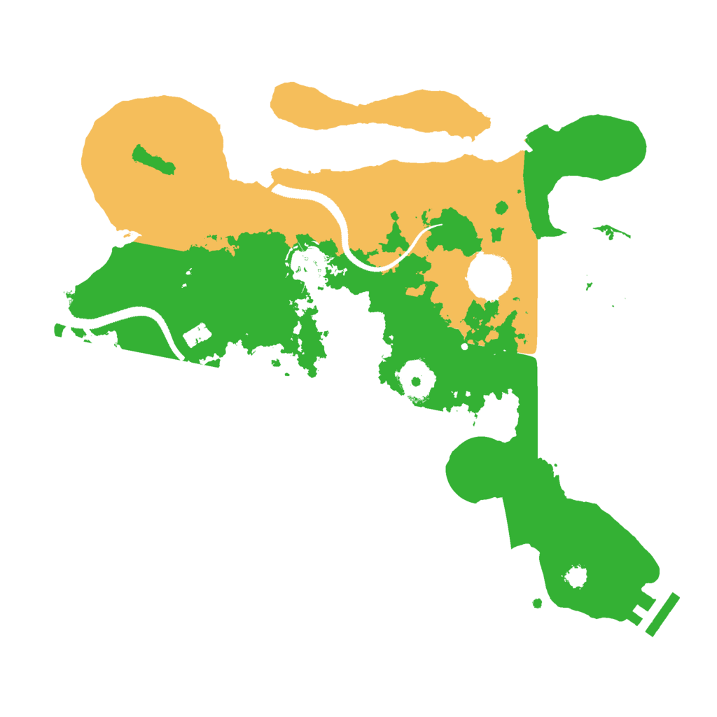 Biome Rust Map: Procedural Map, Size: 3000, Seed: 12886025