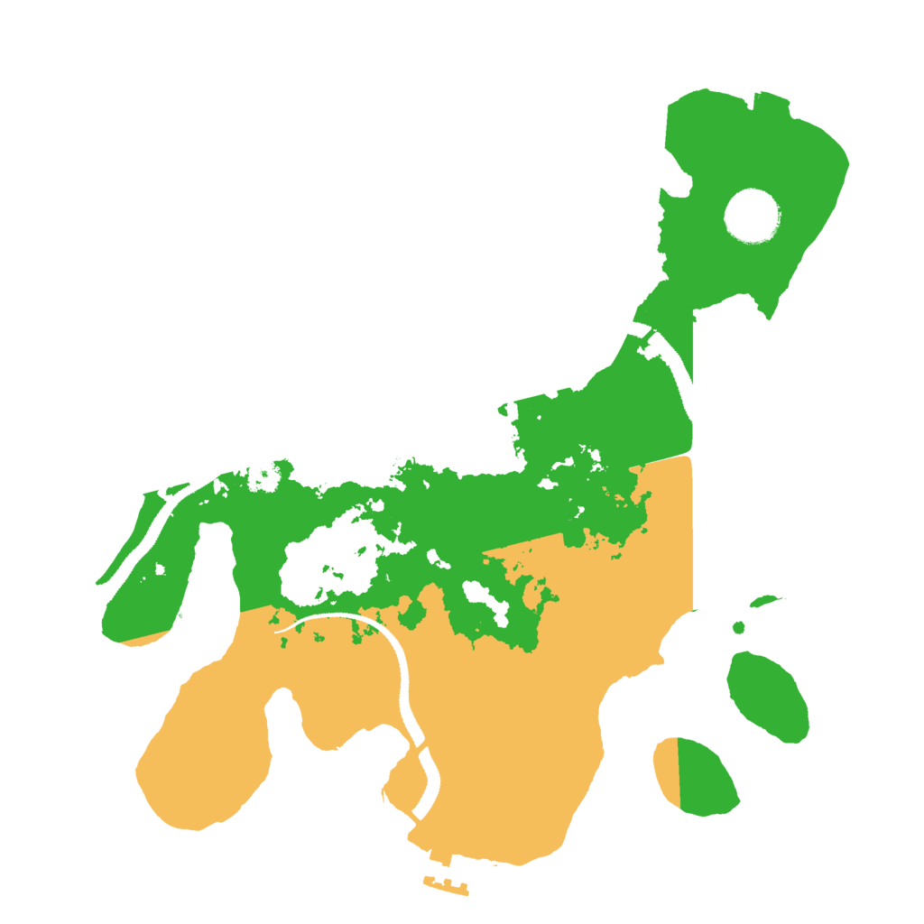 Biome Rust Map: Procedural Map, Size: 3000, Seed: 52005
