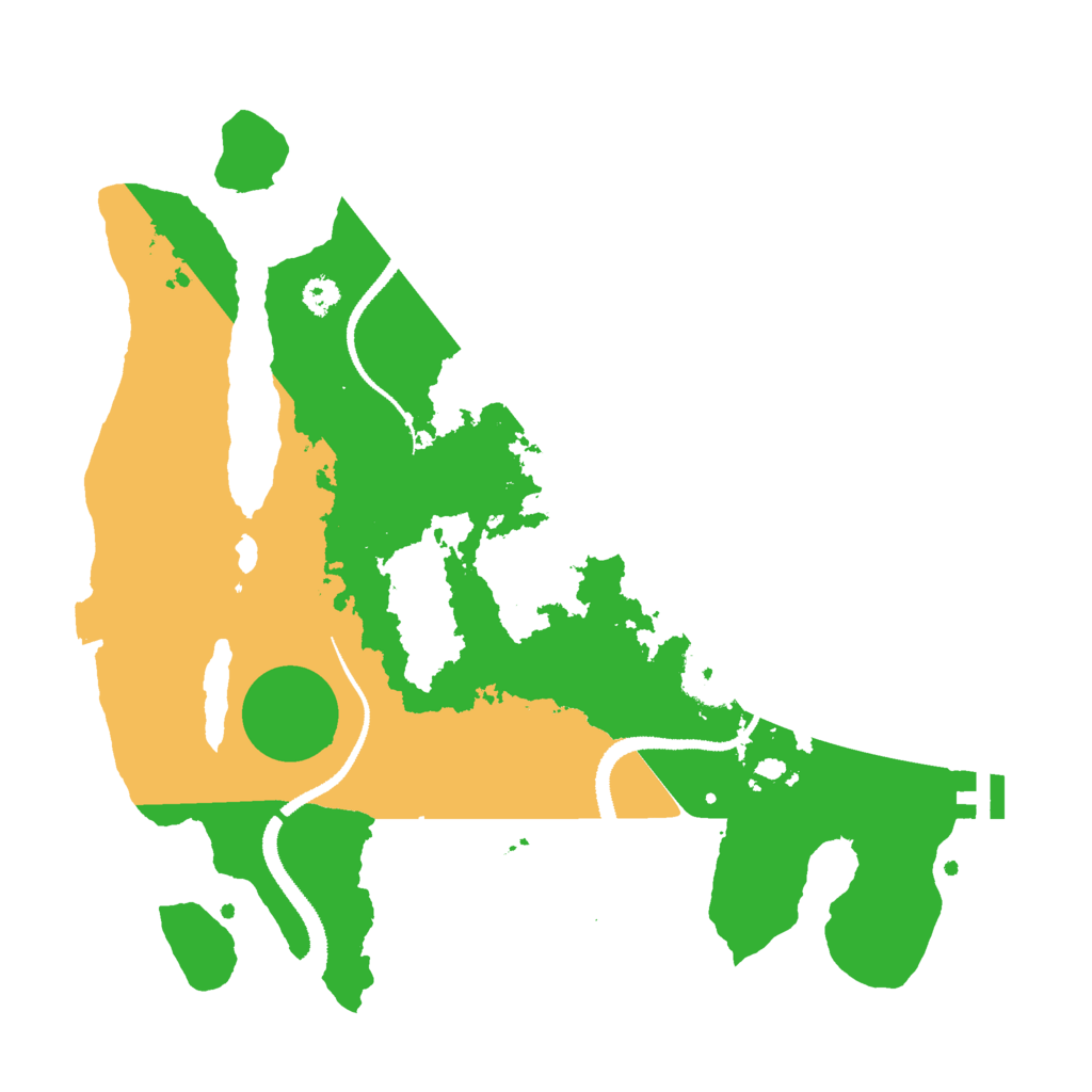 Biome Rust Map: Procedural Map, Size: 3000, Seed: 1157710604