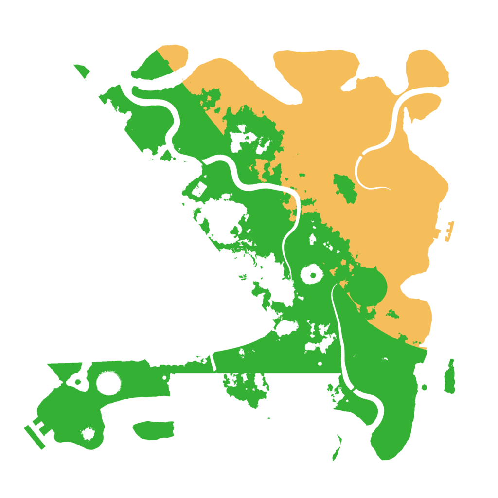 Biome Rust Map: Procedural Map, Size: 3600, Seed: 89875585