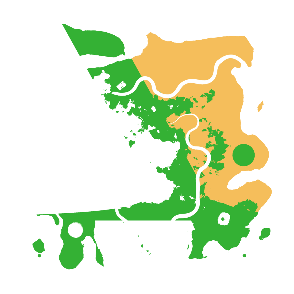 Biome Rust Map: Procedural Map, Size: 3500, Seed: 1741794858