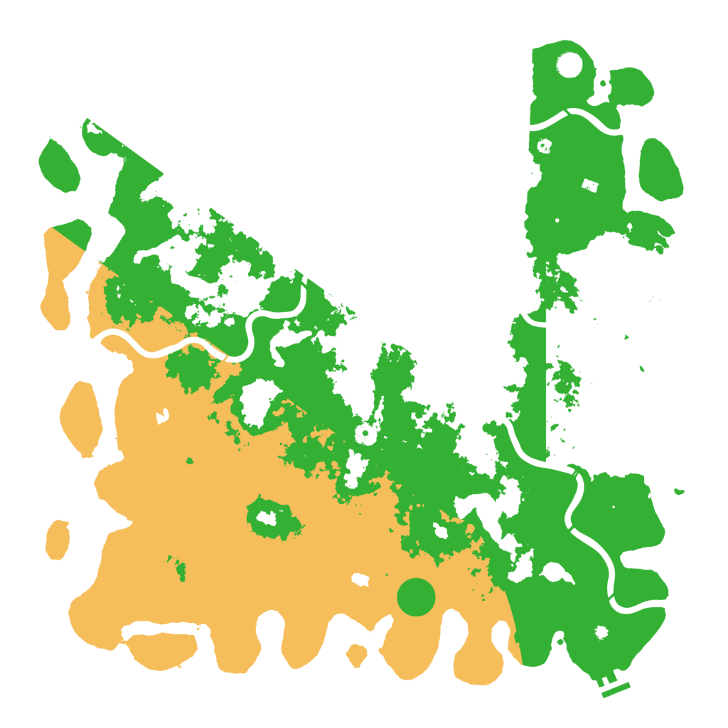 Biome Rust Map: Procedural Map, Size: 5000, Seed: 108183357